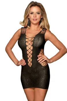 Sort forførende kjole