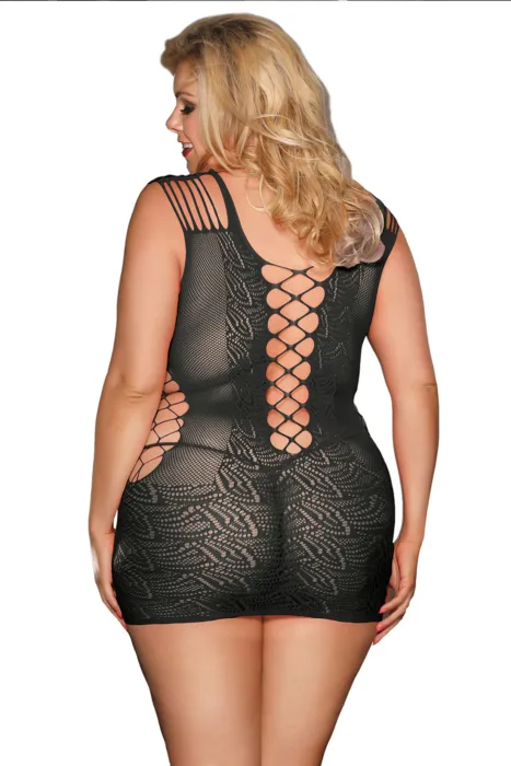 Sort forførende kjole