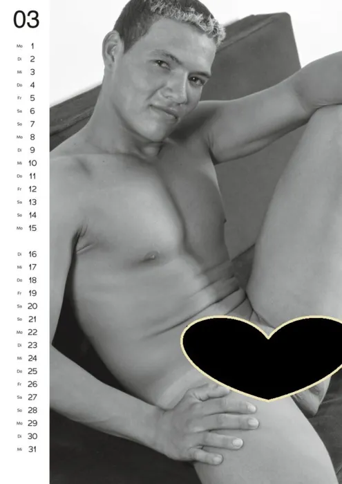 Kalender med nøgne fyre marts