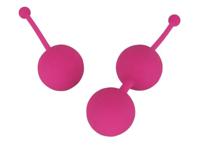 Pinkfarvede bækkenbundskugler