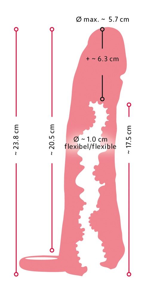 Penisforlænger og masturbator i ét med mål