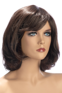 Paryk med let bølget hår