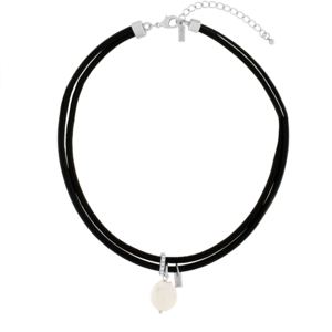 Kort halskæde med ferskvandsperle